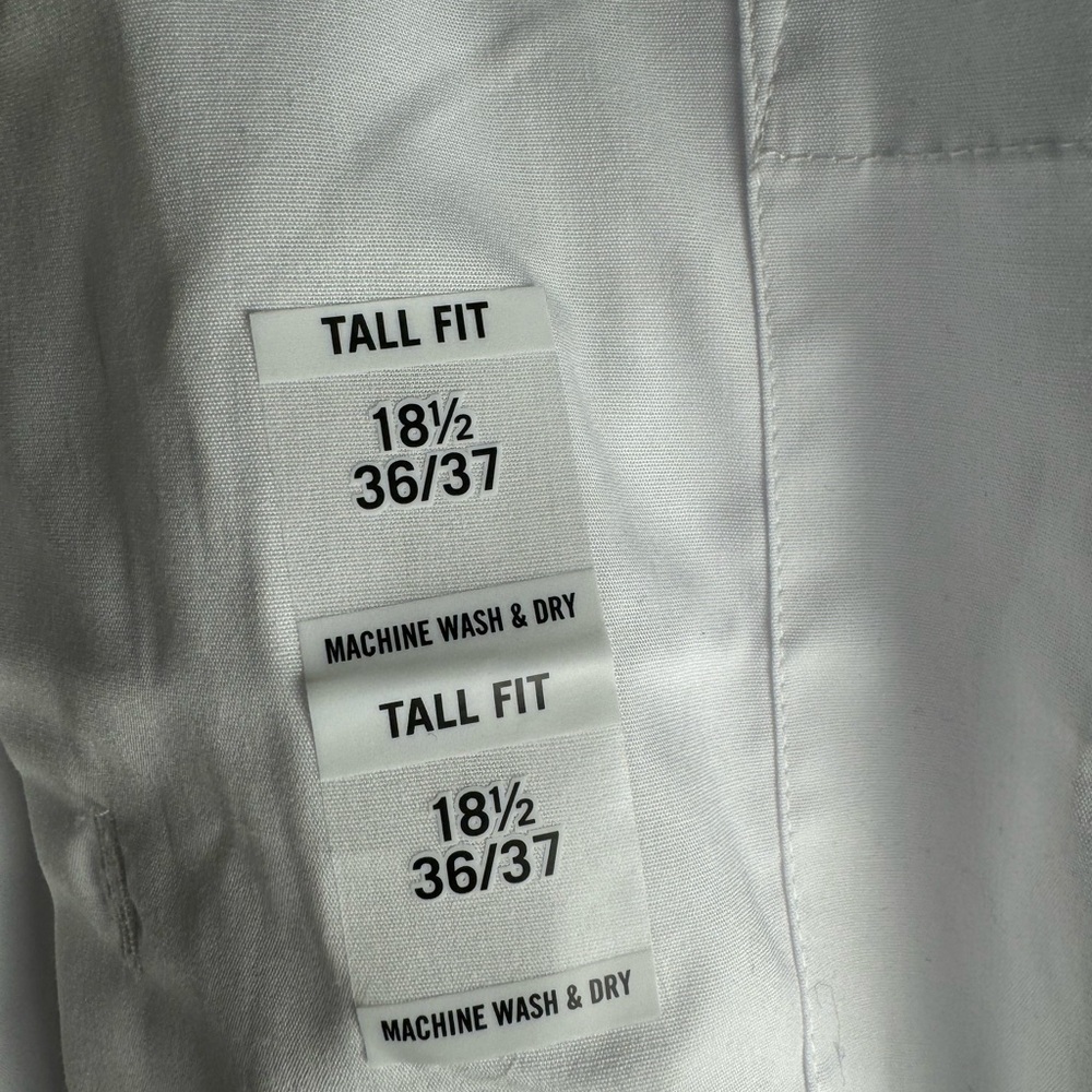 Men's White Tall Fit Shirt